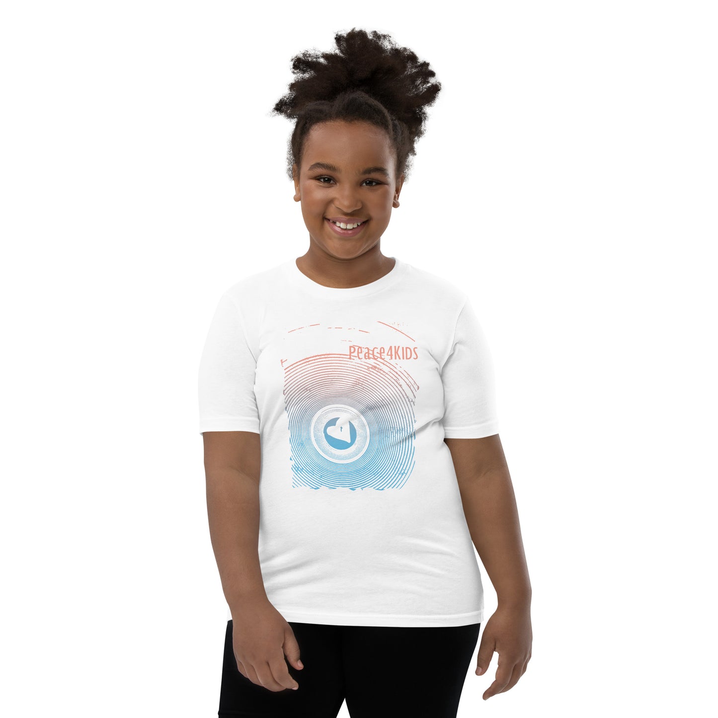 Heart Swirl Youth Short Sleeve Unisex T-Shirt