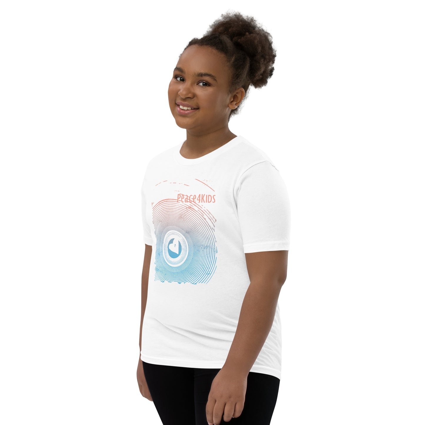 Heart Swirl Youth Short Sleeve Unisex T-Shirt